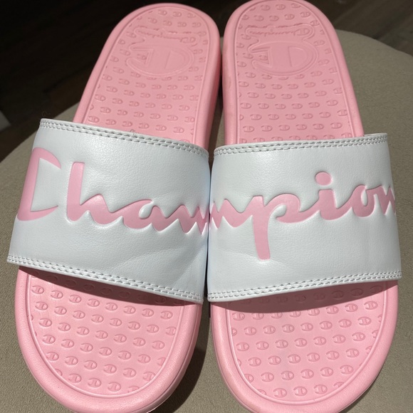 Champion Super Slide Split Script Pink Slides - Picture 10 of 14